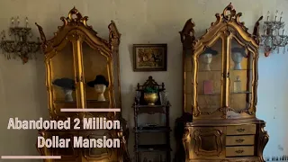 Abandoned 2 Million Dollars Mansion (PERSONAL BELONGINGS LEFT BEHIND!!)