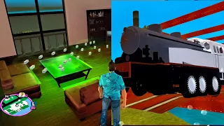 What Happens If You Visit Diaz's Mansion Secretly in GTA Vice City? Hidden Place With Train Location