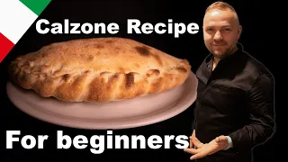 Calzone Recipe for Beginners! - Ham and Mushrooms  (Professionally made Calzones Recipe)