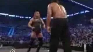 SMACKDOWN 8/8/08 TRIPLE H VS KHALI ARM WRESTLING MATCH