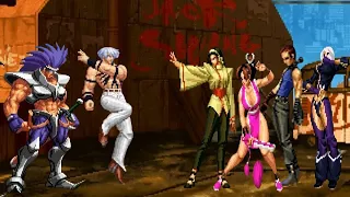 [KOF Mugen] Memorial, shishioh, orochi, Team, vs mai, chizuru, angel, k9999, [2vs4]