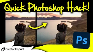 How to Extend a Background in Photoshop (Photoshop HACK!)