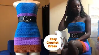 Easy crochet Dress Tutorial/Beginners Friendly Crochet Dress
