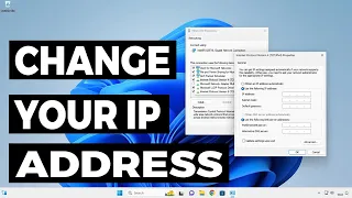 How To Easily Change IP Address In Windows 11 / 10 /8/7 - Customize Your ip address On PC / Laptop ✅