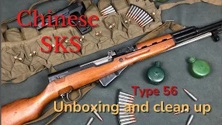 Chinese SKS from J&G sales. Unboxing and cleanup.