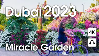 Dubai 🇦🇪 Miracle Garden [ 4K ] Walking tour