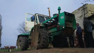 Первый запуск трактора Т-150К, после ремонт двигателя /Moldova