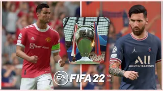 Cristiano Ronaldo vs Lionel Messi | UCL Final | Manchester United vs PSG | FIFA 22 | PS5 Gameplay