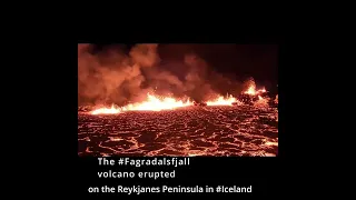 The #Fagradalsfjall volcano #eruption on the Reykjanes peninsula in #Iceland
