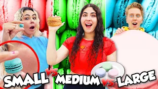 Best Small vs HUGE macaron challenge wins!