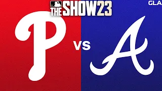 Phillies vs. Braves Simulation | MLB The Show 23 PS5