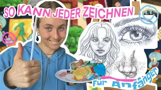 SO KANN JEDER ZEICHNEN! Ja, sogar DU ✨// Zeichnen für Anfänger