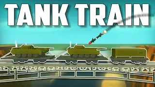 TANK TRAIN and EXPLODING TRAIN BRIDGE! - Scrap Mechanic Creations! - Episode 161