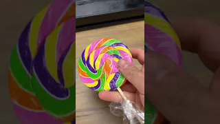 A giant sour lollipop 🍭 VACUUM SEALED #satisfying #shorts