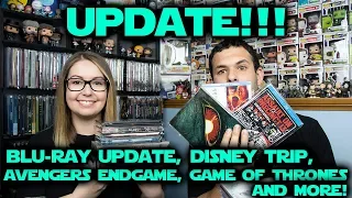 UPDATE!!! // Blu-rays, Avengers, Game of Thrones, Disney Trip, and More!!