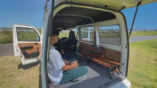 Car Camping DIY | Installing Wooden Door Panels on a $700 Car | VANLIFE