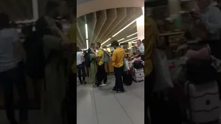 Chaos in Lisbon Airport