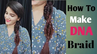 DNA braid/ how to make DNA braid/coolest braid for summer/quick and easyhairstyle/5 minute hairstyle