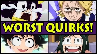 Top 10 Weakest Quirks in My Hero Academia! (Boku no Hero Academia Worst Quirk)