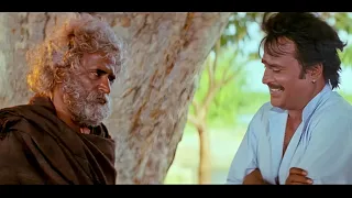 Father & Son Meet for First Time | Rajinikanth Double Role - MUTHU Movie Scene