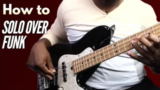 How to Improvise Over Funk Groove -  Solo Concepts For Bass Guitar