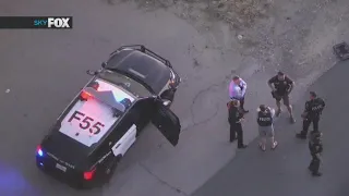 Fontana police chase ends on 10 Freeway in Redlands; shots fired