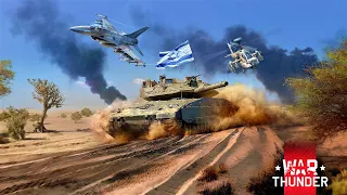 Israel Top Tier combo   // F-16A & Merkava Mk.4  gameplay  // War Thunder //