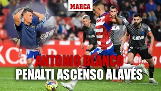 La tensión de Antonio Blanco y la sub-21 con el penalti del ascenso del Alavés I MARCA