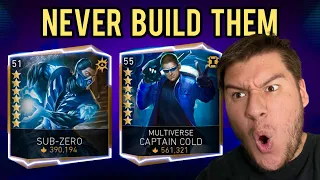 NEVER BUILD THESE 3 CHARACTERS!!! - Injustice 2 Mobile