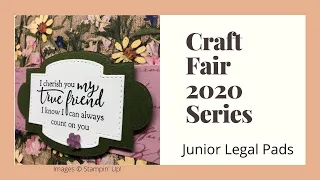 Craft Fair 2020 Series Junior Legal Pads and Holder with Pen