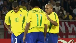 Ronaldo , Ronaldinho & Rivaldo Winning The World Cup in 2002