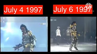 Michael Jackson Munich 1997 Comparison - July 4 1997 VS July 6 1997 - History Melodys
