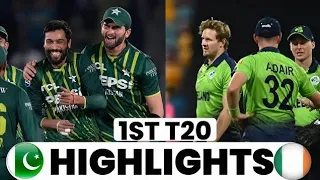 Pakistan vs ireland 1st T20 match Full highlights 2024 I PAK VS IRE