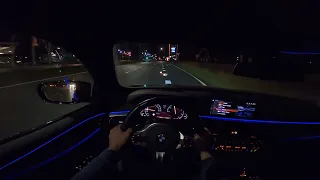 BMW 520D G31 POV NIGHT DRIVE *AMBIENT LIGHTING*