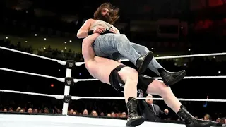 WWE Brock Lesnar vs Luke Harper & Bray Wyatt - 2 on 1 Handicap Match - Roadblock 2016