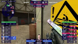 device deagle 1v4 vs Team Vitality on overpass