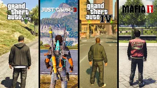 GTA 5 vs Just Cause 3 vs GTA 4 vs Mafia 2 - Which is Best?