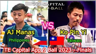 Albert James "AJ" Manas vs Ko Pin Yi | 2023 TE Capital APP 9 Ball - Finals (Singapore Open)