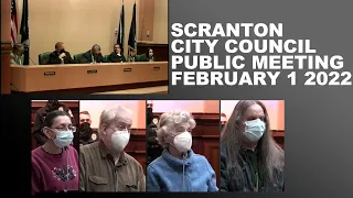 Scranton City Council February 1, 2022