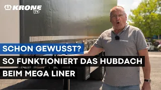 Did you know? This is how the lifting roof works on the Mega Liner. | KRONE TV