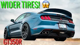 Mustang GT350R Gets Really Wide Tires!