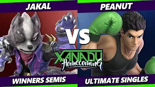 Xanadu Homecoming Top 8 - Peanut (Little Mac) Vs. Jakal (Wolf) Smash Ultimate - SSBU