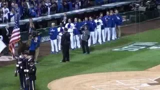 John Vincent Sings The National Anthem @ Wrigley Field 2016 Game 2 of NLDS