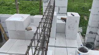 Pt.22 Арматурный каркас под оконную перемычку, проём 2100мм. Reinforcement frame for window lintel.