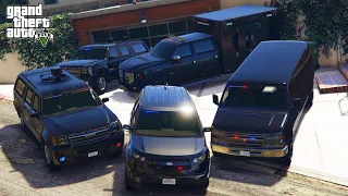 GTA 5 - Stealing Los Santos Secret Service Vehicles With Franklin! | (GTA V Real Life Cars #78)