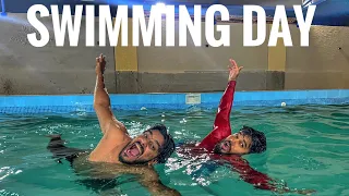 swimming Karke maza a Gaya  🏊 | and how to do swimming | Syed Fahad | mishkat khan| the fun fin |