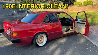 Mercedes 190E Gets A Interior Deep Clean / Detail!