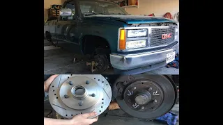How to change brakes and rotors on a Chevy 88-98  C1500