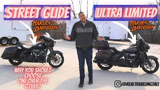 Harley-Davidson Street Glide vs Ultra Limited! Why you should choose one motorcycle over the other!