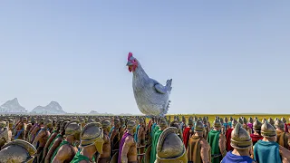 1 MILLION SPARTANS vs 5000 GIANT CHICKENS - Ultimate Epic Battle Simulator 2 UEBS 2